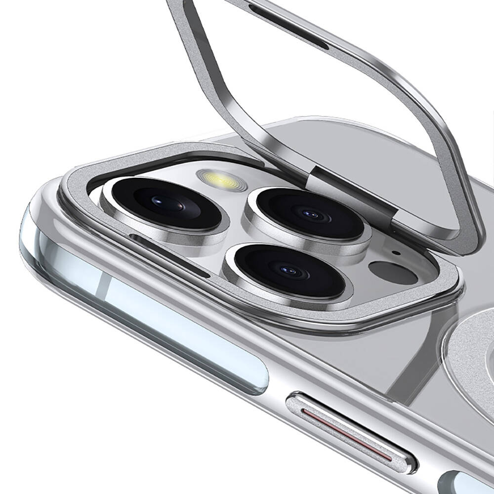 Apple iPhone 16 Pro Max Uyumlu Kılıf Magsafe Şarj Özellikli Wlons Standlı Efsane Kapak - 2