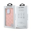 Apple iPhone 16 Pro Uyumlu Kılıf Karl Lagerfeld Orjinal Lisanslı Magsafe Şarj Özellikli KL Yazılı Hot Stamp Kapak - 21