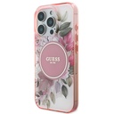 Apple iPhone 16 Pro Max Uyumlu Guess Orjinal Lisanslı Magsafe Şarj Özellikli Flower Tonal Circle Kapak - 1