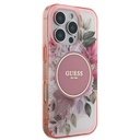 Apple iPhone 16 Pro Max Uyumlu Guess Orjinal Lisanslı Magsafe Şarj Özellikli Flower Tonal Circle Kapak - 3
