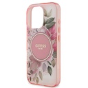 Apple iPhone 16 Pro Max Uyumlu Guess Orjinal Lisanslı Magsafe Şarj Özellikli Flower Tonal Circle Kapak - 5