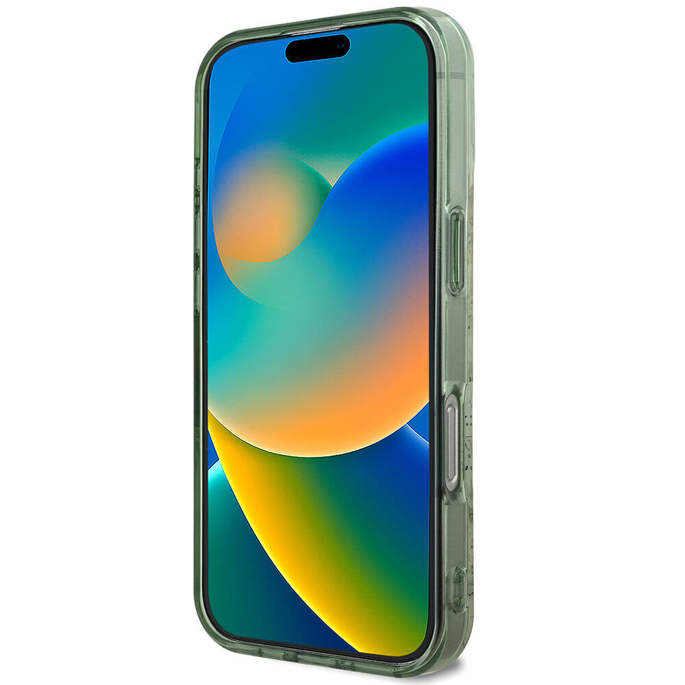Apple iPhone 16 Pro Max Uyumlu Kılıf Guess Orjinal Lisanslı Magsafe Şarj Özellikli Flower Tonal Circle Kapak - 4
