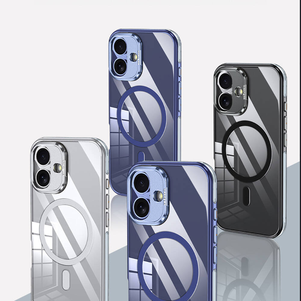 Apple iPhone 16 Plus Uyumlu Kılıf Magsafe Şarj Özellikli Wlons Standlı Efsane Kapak - 6