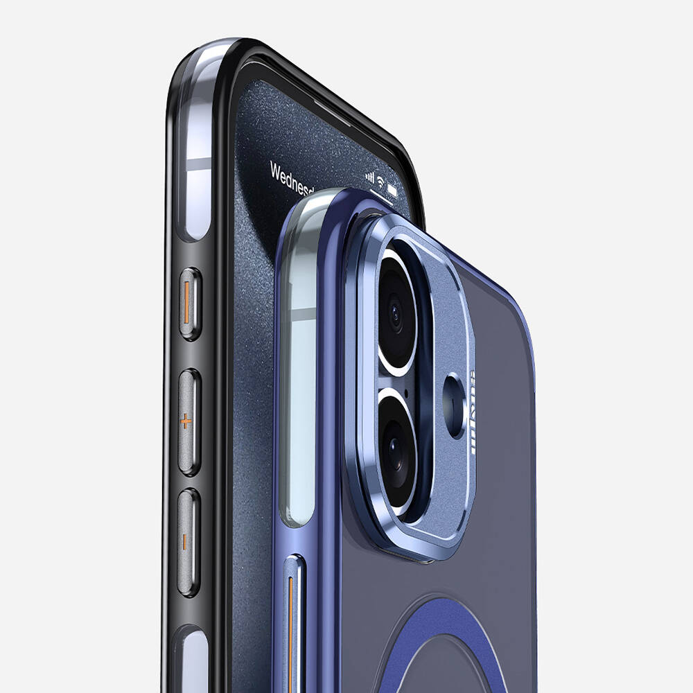 Apple iPhone 16 Plus Uyumlu Kılıf Magsafe Şarj Özellikli Wlons Standlı Efsane Kapak - 8