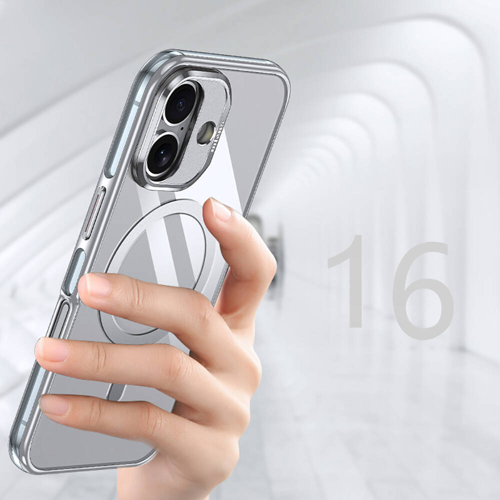 Apple iPhone 16 Uyumlu Kılıf Magsafe Şarj Özellikli Wlons Standlı Efsane Kapak - 2