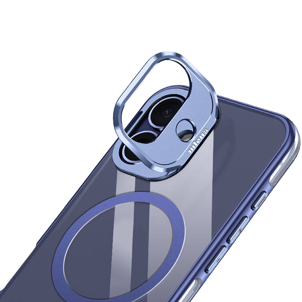 Apple iPhone 16 Uyumlu Kılıf Magsafe Şarj Özellikli Wlons Standlı Efsane Kapak - 10