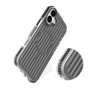 Apple iPhone 16 Uyumlu Kılıf Magsafe Şarj Özellikli Oyuklu Tasarım Mutural Bumpy Clear Kapak - 4