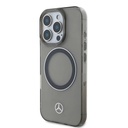 Apple iPhone 16 Pro Max Uyumlu Kılıf Mercedes Benz Orjinal Lisanslı Magsafe Şarj Özellikli Saydam Yüzey Silver Ring Kapak - 1