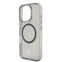 Apple iPhone 16 Pro Max Uyumlu Kılıf Mercedes Benz Orjinal Lisanslı Magsafe Şarj Özellikli Saydam Yüzey Silver Ring Kapak - 5