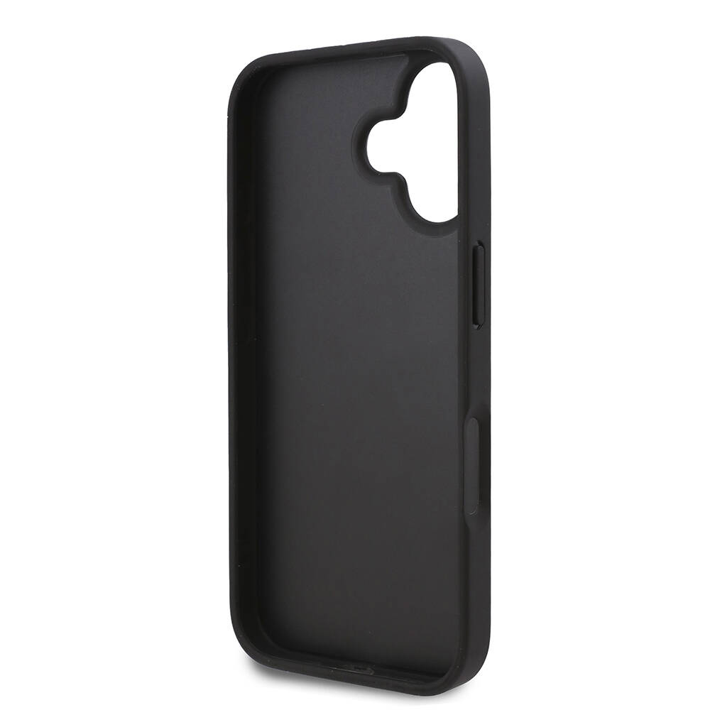 Apple iPhone 16 Uyumlu Kılıf Karl Lagerfeld Orjinal Lisanslı Kartlıklı Cardslot Monogram Kapak - 6