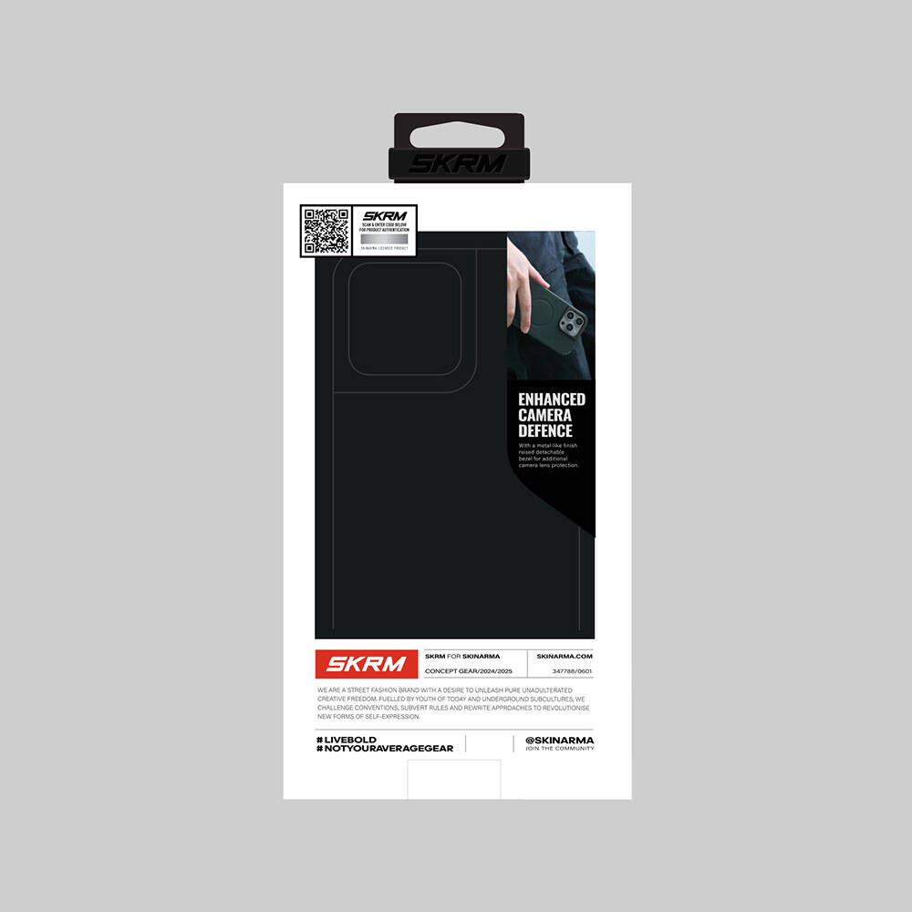 Apple iPhone 16 Pro Uyumlu Magsafe Şarj Özellikli Metal Kamera Çerçeveli Skinarma Mecha Serisi Kapak - 3