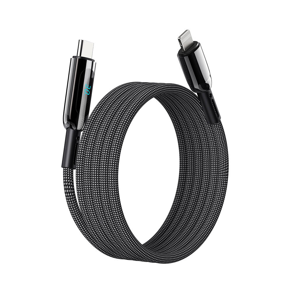 Wiwu Wi-C041 MagQ Çinko Alaşımlı Type-C to Lightning Hızlı Şarj Özellikli Data ve Şarj Kablosu 30W - 1