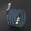 Wiwu Wi-C041 MagQ Çinko Alaşımlı Type-C to Type-C Hızlı Şarj Özellikli Data ve Şarj Kablosu 100W - 7