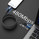 Wiwu Wi-C041 MagQ Çinko Alaşımlı Type-C to Type-C Hızlı Şarj Özellikli Data ve Şarj Kablosu 100W - 12