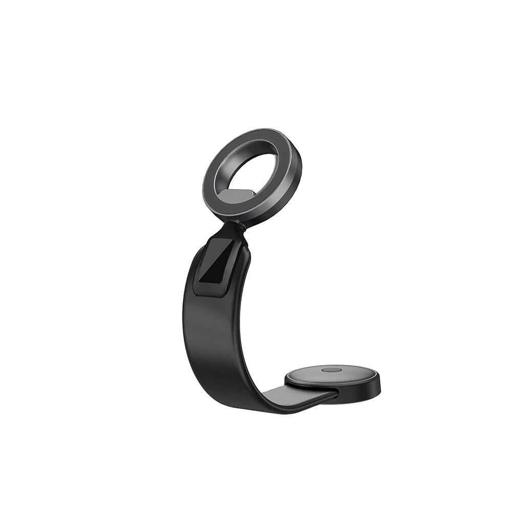 Wiwu Wi-CH053 Mago Serisi Magnetik Magsafe Uyumlu Bükülebilen Eğimi ve Düz Zemin Araç Telefon Tutacağı - 8