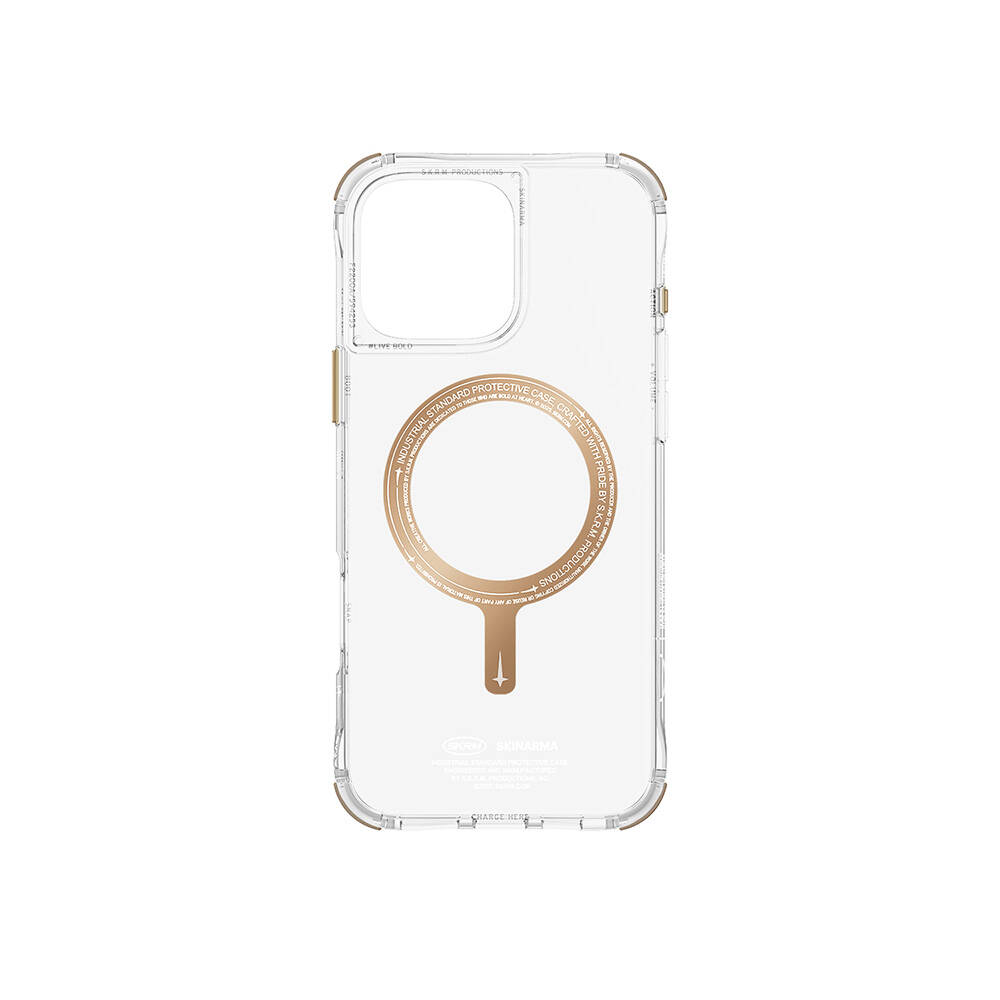 Apple iPhone 16 Pro Max Uyumlu Kılıf Magsafe Şarj Özellikli Airbagli Şeffaf SkinArma Saido Prime Kapak - 6