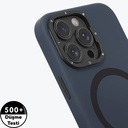 Apple iPhone 16 Pro Max Uyumlu Kılıf Magsafe Şarj Özellikli Kamera Standlı Silikon Youngkit Bitty Cream Kapak - 11