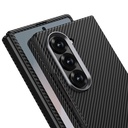 Samsung Galaxy Z Fold 6 Uyumlu Kılıf Kamera Korumalı Karbon Fiber Tasarımlı Arka Yüzey Zore Kıpta Karbon Kapak - 1