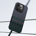 Apple iPhone 16 Pro Uyumlu Kılıf Magsafe Şarj Özellikli Karbon Fiber Tasarımlı Benks Aurora ArmorPro Kevlar Kapak - 7