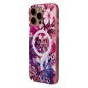 Apple iPhone 16 Pro Max Uyumlu Kılıf Guess Orjinal Lisanslı Magsafe Şarj Özellikli IML Baskılı Jungle Ring Kapak - 8