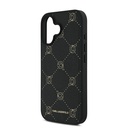 Apple iPhone 16 Uyumlu Kılıf Karl Lagerfeld Orjinal Lisanslı Magsafe Şarj Özellikli PU Deri Karl Heads Desenli Klasik Logolu Kapak - 5