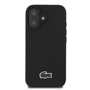 Apple iPhone 16 Uyumlu Kılıf Lacoste Orjinal Lisanslı PU Pike Desenli Arka Yüzey İkonik Timsah Dokuma Logolu Kapak - 14
