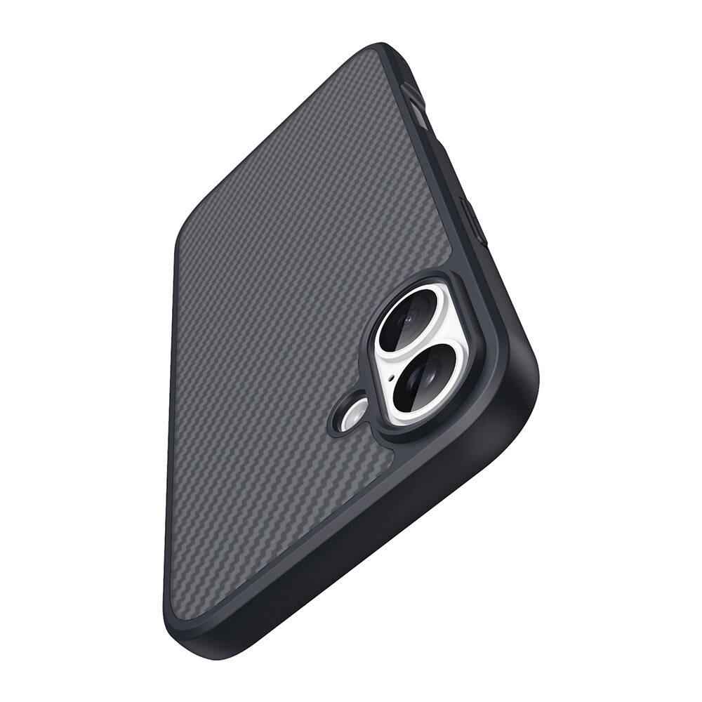 Apple iPhone 16 Plus Uyumlu Kılıf Magsafe Şarj Özellikli Karbon Fiber Tasarımlı Zore Elnino Kapak - 4