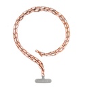 Picocici Siyah Taş Tasarımlı Üç Boyutlu Kelebek Telefon Bilek Askı Zinciri - 3