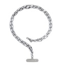 Picocici Siyah Taş Tasarımlı Üç Boyutlu Kelebek Telefon Bilek Askı Zinciri - 4