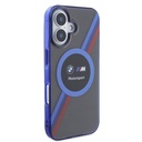 Apple iPhone 16 Uyumlu Kılıf BMW Orjinal Lisanslı M Logolu Üç Renk Çizgili Motorsport Circle Kapak - 2