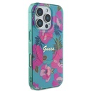 Apple iPhone 16 Pro Uyumlu Kılıf Guess Orjinal Lisanslı Magsafe Şarj Özellikli Flower Tone On Tone Ring Kapak - 3