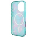 Apple iPhone 16 Pro Uyumlu Kılıf Guess Orjinal Lisanslı Magsafe Şarj Özellikli Flower Tone On Tone Ring Kapak - 6