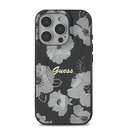 Apple iPhone 16 Pro Uyumlu Kılıf Guess Orjinal Lisanslı Magsafe Şarj Özellikli Flower Tone On Tone Ring Kapak - 10