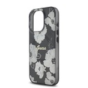 Apple iPhone 16 Pro Uyumlu Kılıf Guess Orjinal Lisanslı Magsafe Şarj Özellikli Flower Tone On Tone Ring Kapak - 13