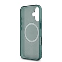 Apple iPhone 16 Uyumlu Kılıf Lacoste Orjinal Lisanslı Magsafe Şarj Özellikli IML Baskılı Gümüş Timsah Logolu Monogram Kapak - 20