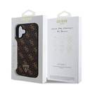 Apple iPhone 16 Plus Uyumlu Kılıf Guess Orjinal Lisanslı PU Deri 4G Desenli Üçgen Logolu Kapak - 7
