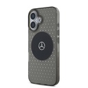 Apple iPhone 16 Uyumlu Kılıf Mercedes Benz Orjinal Lisanslı Magsafe Şarj Özellikli Yıldız Desenli Transparan Kapak - 1