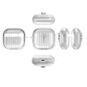 Airpods 4 Kılıf Kenarları Renkli Şeffaf Dilimli Silikon Zore Airbag 40 Kılıf - 1