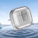 Airpods 4 Kılıf Kenarları Renkli Şeffaf Dilimli Silikon Zore Airbag 40 Kılıf - 3