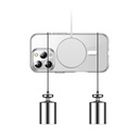 Apple iPhone 16 Pro Uyumlu Kılıf Magsafe Şarj Özellikli Transparan Sert PC Wlons Pita Kapak - 5