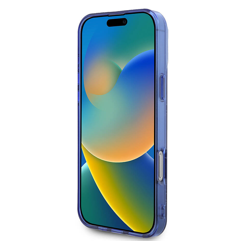 Apple iPhone 16 Pro Uyumlu Kılıf Lacoste Orjinal Lisanslı Magsafe Şarj Özellikli IML Baskılı Gümüş Timsah Logolu Monogram Kapak - 12