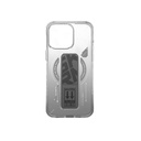 Apple iPhone 16 Pro Max Uyumlu Kılıf Magsafe Şarj Özellikli Teknoloji Desenli Standlı Skinarma Helio Kapak - 3