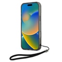 Apple iPhone 16 Pro Max Uyumlu Kılıf Karl Lagerfeld Orjinal Lisanslı KL Desenli Saydam Bilek Askı İpli Klasik Logolu Kapak - 3