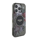Apple iPhone 16 Pro Uyumlu Kılıf Guess Orjinal Lisanslı Magsafe Şarj Özellikli IML Baskılı Çiçek İnci Bileklikli Kapak - 13