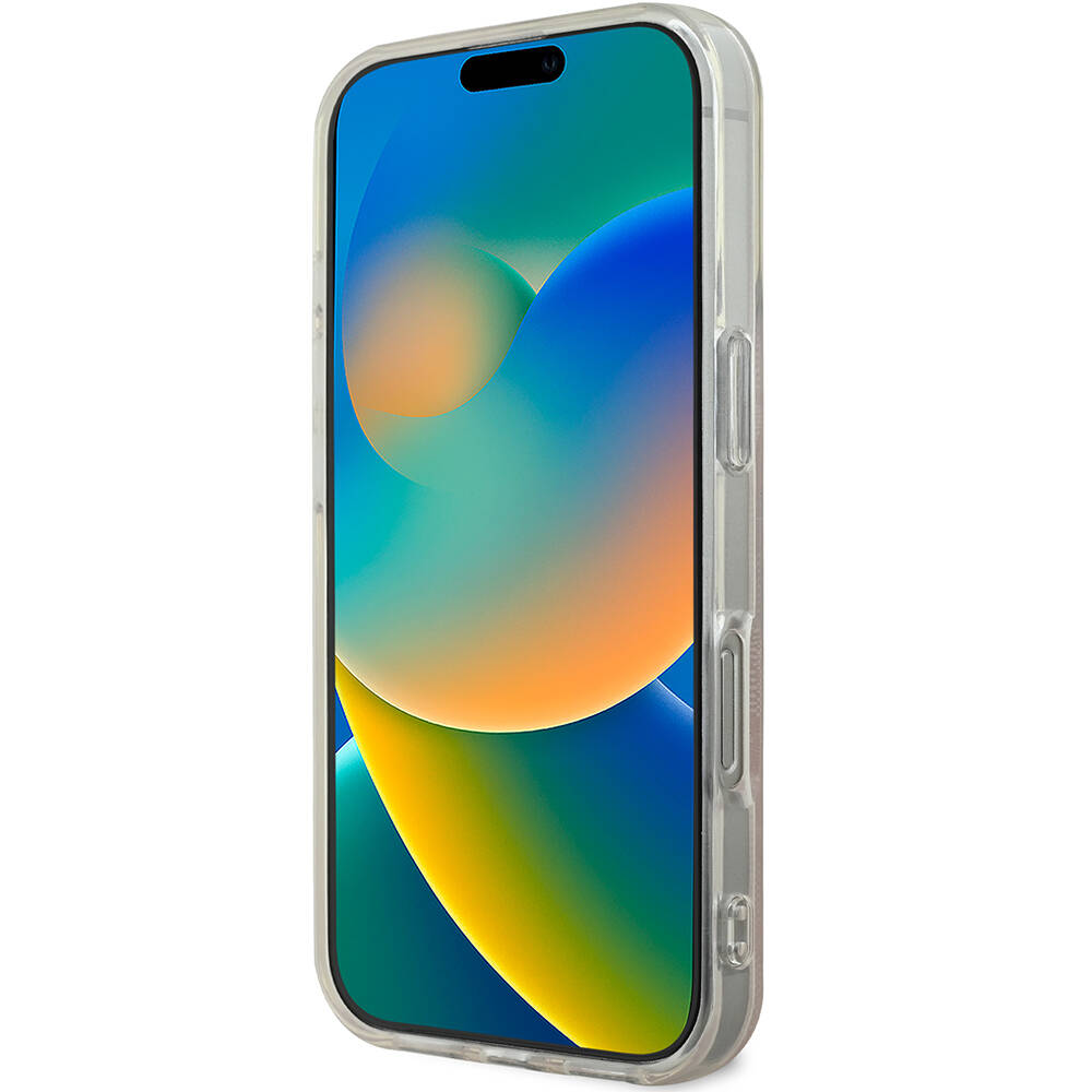 Apple iPhone 16 Pro Uyumlu Kılıf Guess Orjinal Lisanslı Magsafe Şarj Özellikli Yazı Logolu 4G Desenli Kapak - 4
