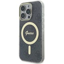 Apple iPhone 16 Pro Max Uyumlu Kılıf Guess Orjinal Lisanslı Magsafe Şarj Özellikli Yazı Logolu 4G Desenli Kapak - 1