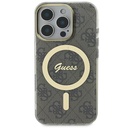 Apple iPhone 16 Pro Max Uyumlu Kılıf Guess Orjinal Lisanslı Magsafe Şarj Özellikli Yazı Logolu 4G Desenli Kapak - 9