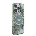 Apple iPhone 16 Pro Max Uyumlu Kılıf Guess Orjinal Lisanslı Magsafe Şarj Özellikli IML Baskılı Çiçek İnci Bileklikli Kapak - 19