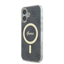 Apple iPhone 16 Uyumlu Kılıf Guess Orjinal Lisanslı Magsafe Şarj Özellikli Yazı Logolu 4G Desenli Kapak - 17