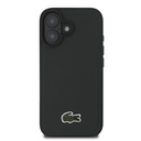 Apple iPhone 16 Plus Uyumlu Kılıf Lacoste Orjinal Lisanslı PU Pike Desenli Arka Yüzey İkonik Timsah Dokuma Logolu Kapak - 24